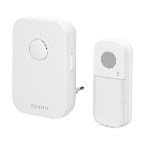 FADO AC wireless mains-powered doorbell with learning system, 36 sounds, 80m FADO AC wireless mains-powered doorbell with learning system, 36 sounds, 80m